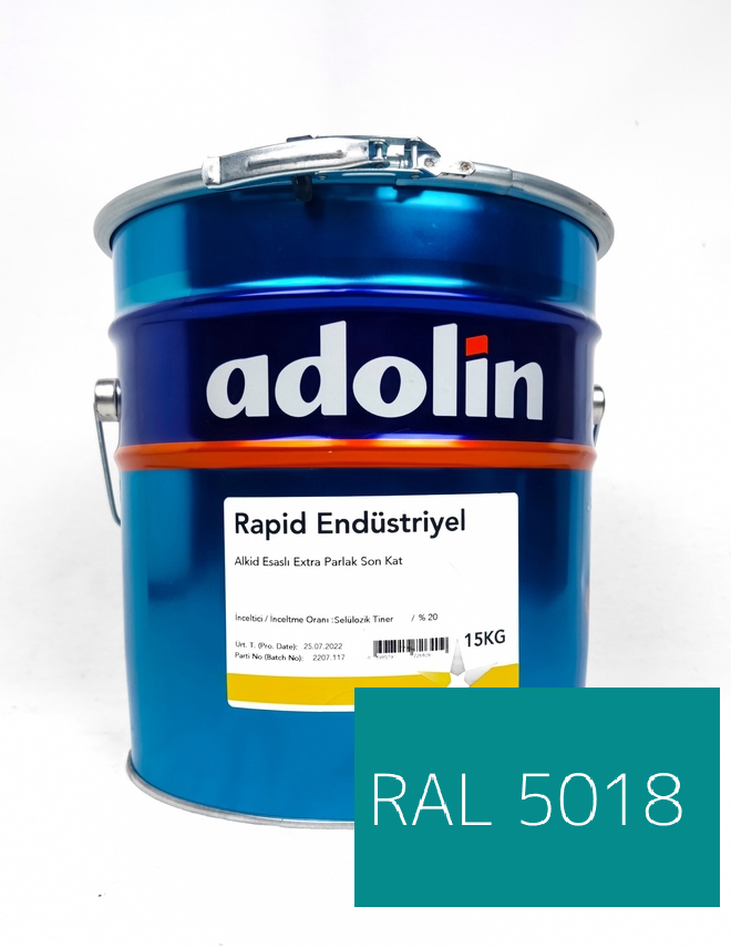 adolin rapid endüstriyel boya ral5018
