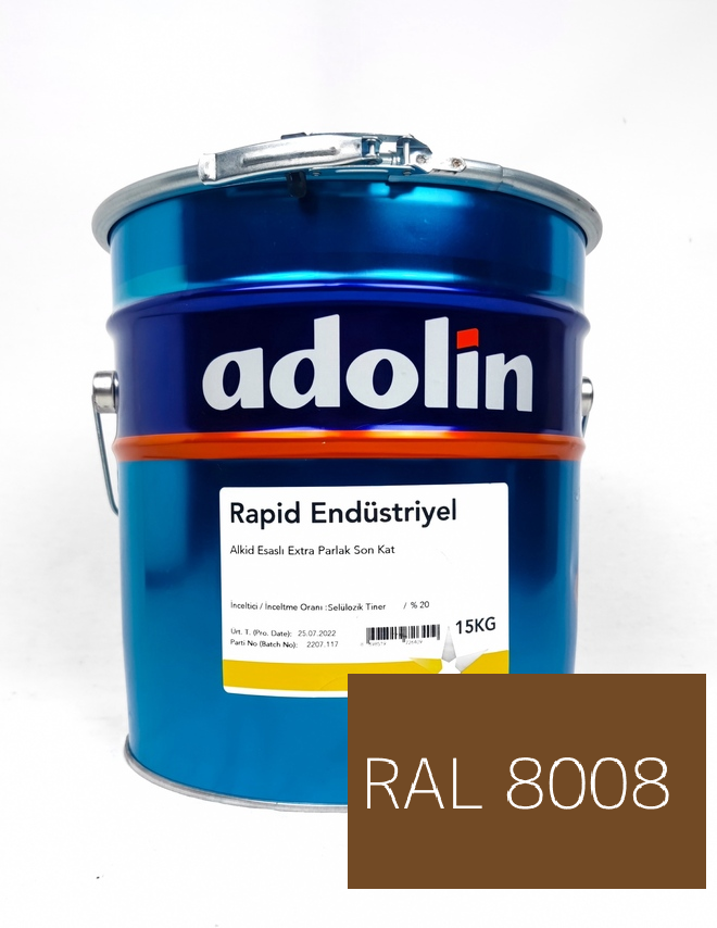 adolin rapid endüstriyel boya ral8008