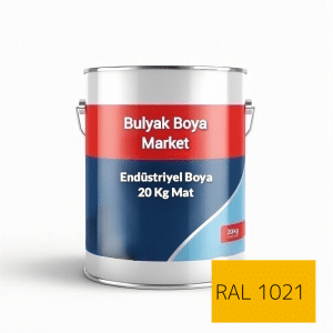 20kg mat endüstriyel boya ral1021