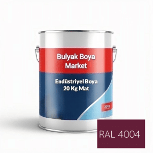 20kg mat endüstriyel boya ral4004