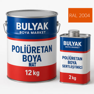 14kg mat akrilik alifatik poliüretan boya ral2004